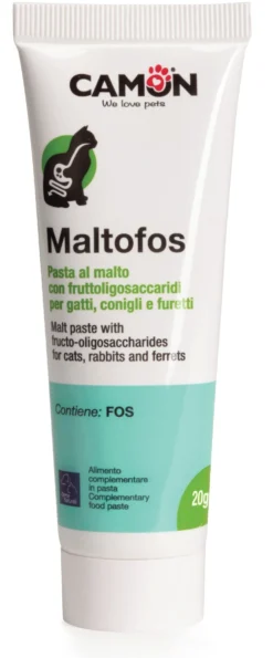 Camon Maltofos - pasta per l'equilibrio intestinale e i boli di pelo gatti conigli e furetti, 100 g