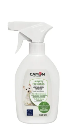 Camon Protection Leispray - Repellente antiparassitario per cani e gatti, 500 ml