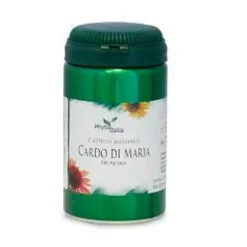 Cardo mariano 60 cps Phytoitalia - Integratore epatoprotettore a base di cardo mariano, 60 capsule