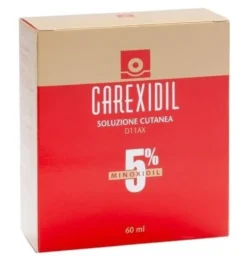Carexidil 5% - Spray cutaneo per il trattamento dell'alopecia e la caduta dei capelli, 60 ml