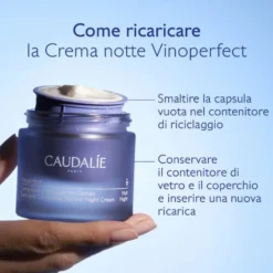 Caudalie Vinoperfect - Crema Notte Glicolica Anti-Macchie Illuminante, 50ml