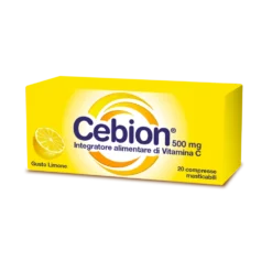 Cebion Integratore Vitamina C Gusto Limone, 20 compresse masticabili