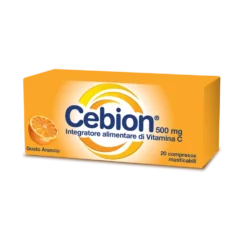 Cebion Vitamina C 500 mg - Integratore per le difese immunitarie, 20 compresse masticabili