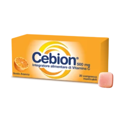 Cebion Vitamina C 500 mg - Integratore per le difese immunitarie, 20 compresse masticabili