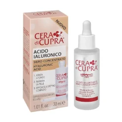 Cera di Cupra Siero Concentrato Acido Ialuronico - Siero viso idratante e rassodante, 30 ml