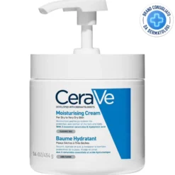 CeraVe Crema Corpo Idratante Pelle Molto Secca con Dispenser, 454ml