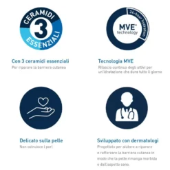 CeraVe Crema Viso Creme con SPF50 che Protegge e Idrata fino a 24 Ore, 50ml