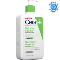 CeraVe Detergente Idratante Viso Pelle da Normale a Secca, 473ml