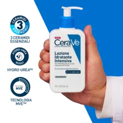 CeraVe Lozione Idratante Intensiva per Pelle Secca e Molto Secca con Prurito Idrata e Dona Sollievo, 236ml