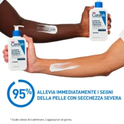 CeraVe Lozione Idratante Intensiva per Pelle Secca e Molto Secca con Prurito Idrata e Dona Sollievo, 236ml
