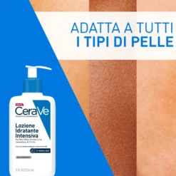 CeraVe Lozione Idratante Intensiva per Pelle Secca e Molto Secca con Prurito Idrata e Dona Sollievo, 236ml