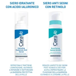 CeraVe Siero Idratante Viso con Acido Ialuronico, 30ml