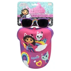 Cerdà Gabby's Dollhouse - Set per la protezione solare, 1 cappello e 1 paio di occhiali da sole