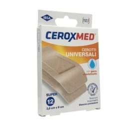 Ceroxmed Cerotti Universali super 3,8cm x 8cm, 12 cerotti