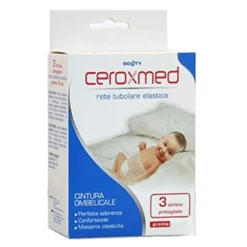 Ceroxmed Rete Tubolare Elastica Ombelicale, 3 Strisce Pretagliate