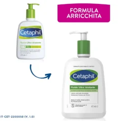 Cetaphil Fluido Ultra Idratante - Fluido idratante per la pelle secca e sensibile, 470 ml