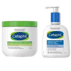 Cetaphil Routine idratante - Kit con crema e detergente per la pelle sensibile, 450 g e 237 ml