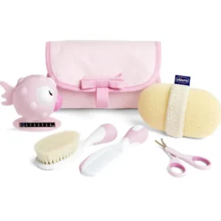 Chicco Il Mio Primo Beauty Rosa Termometro Guanto Spazzola e Pettine Forbici