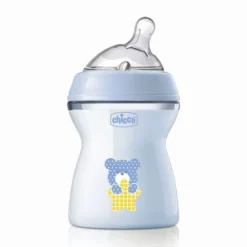 Chicco Natural Feeling - Biberon 0M+ Vetro Capacità 250ml Flusso Lento, 1 Pezzo