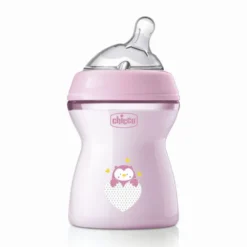 Chicco Natural Feeling - Biberon 2m+ Flusso Medio Rosa, 250ml