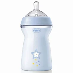 Chicco NaturalFeeling - Biberon anticolica 6m+ a flusso veloce per l'allattamento misto, 330 ml