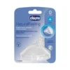 Chicco NaturalFeeling - Tettarella in silicone anticolica a flusso lento 0m+, 1 pezzo
