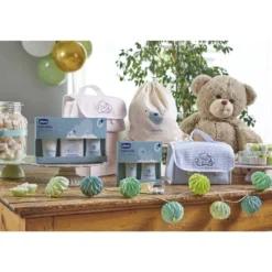 Chicco Natural Sensation - Cofanetto igiene neonato per il bagnetto e il cambio, 2 pezzi