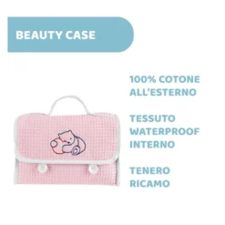 Chicco Natural Sensation rosa - Set cosmetico per l'igiene e la cura del neonato, 4 prodotti
