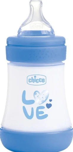 Chicco Perfect 5 - Biberon 0M+ Flusso Lento Capacità 150ml Azzurro