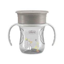 Chicco Perfect Cup Tazza 12m+ Colore Grigio, 200ml