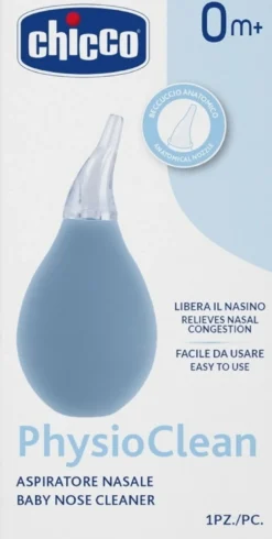 Chicco PhysioClean - Aspiratore Nasale a Pompetta, 1 Pezzo