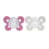 Chicco PhysioForma Comfort Lumi - Succhietto rosa per la respirazione dai 16 ai 36 mesi, 2 pezzi