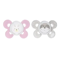 Chicco PhysioForma - Comfort Succhietto 0-6M Tettarella in Silicone Rosa,2 Pezzi