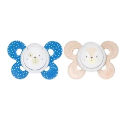 Chicco PhysioForma - Comfort Succhietto 6-16M Tettarella in Silicone Blu,2 Pezzi
