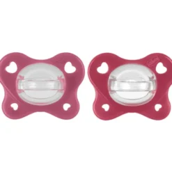 Chicco Physioforma - Dual Soft Succhietto Gommotto 16-36M Rosa, 2 pezzi
