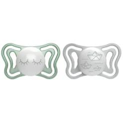 Chicco PhysioForma - Light Lumi Succhietto 16-36M Tettarella in Silicone colore Neutro, 2 succhietti
