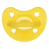 Chicco PhysioForma - Luxe Fluo Succhietto Gommotto 2-6M in Silicone Giallo, 1 succhietto