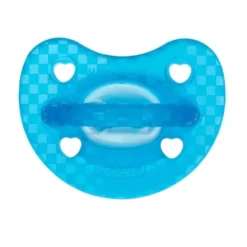 Chicco PhysioForma - Luxe Fluo Succhietto Gommotto 16-36M in Silicone Blu, 1 succhietto