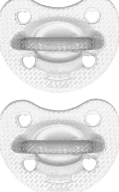 Chicco PhysioForma - Succhietto Gommotto 16-36M Crystal in Silicone, 2 Pezzi