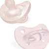 Chicco PhysioForma - Succhietto Gommotto 2-6M Soft in Silicone Rosa, 2 Pezzi