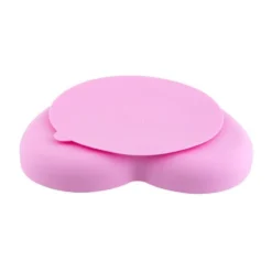 Chicco Piatto Cuore in Silicone con Ventosa Colore Rosa, 1 Pezzo