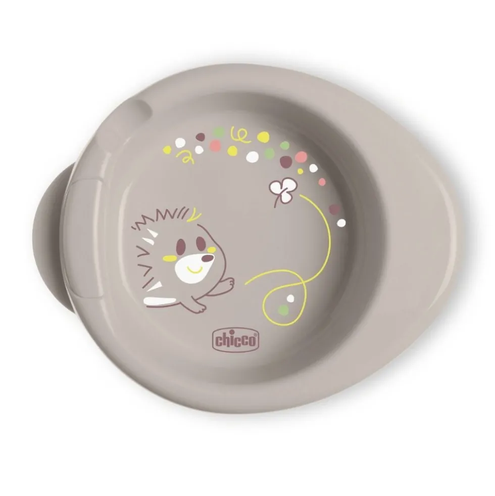 Chicco Piatto Pappacalda 6m+ Mantiene la Temperatura colore Grigio, 1 Pezzo
