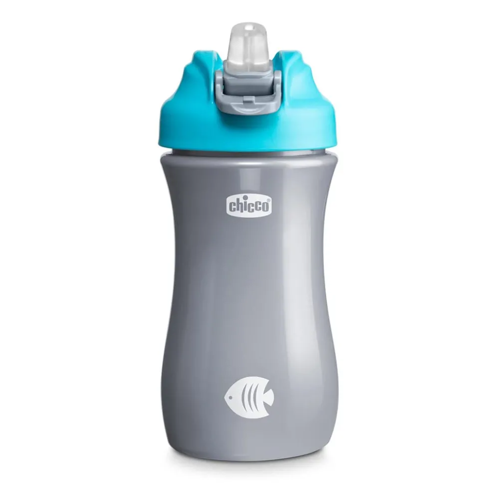Chicco Pop Up Tazza per Bambini 2+ anni colore Azzurro, 350ml