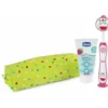 Chicco Set Dentale 3-6 Anni Rosa - Kit per l'igiene orale e la prevenzione delle carie, 3 pezzi