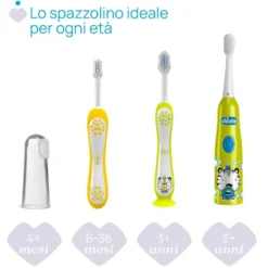 Chicco Spazzolino Elettrico 3+ Colore Giallo Tigre, 1 Pezzo