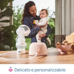 Chicco Stimolatte - Tiralatte elettrico per l'estrazione e stimolazione del latte, 1 pezzo