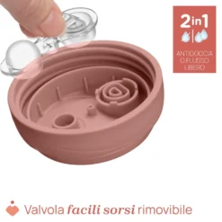 Chicco Tazza Active 14M+ Capacità 266ml Colore Rosa, 1 Pezzo