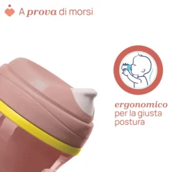 Chicco Tazza Active 14M+ Capacità 266ml Colore Rosa, 1 Pezzo