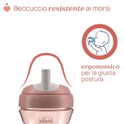 Chicco Tazza Advanced 12M+ Capacità 266ml Colore Rosa, 1 Pezzo