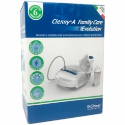 Chiesi Clenny A Family Care 4 Evolution - Aerosol a compressore per le vie respiratorie, 1 pezzo